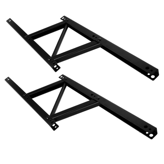 Mobestech 2Pcs White Spring Hinge Folding Bracket for Coffee Table Lift Hardware
