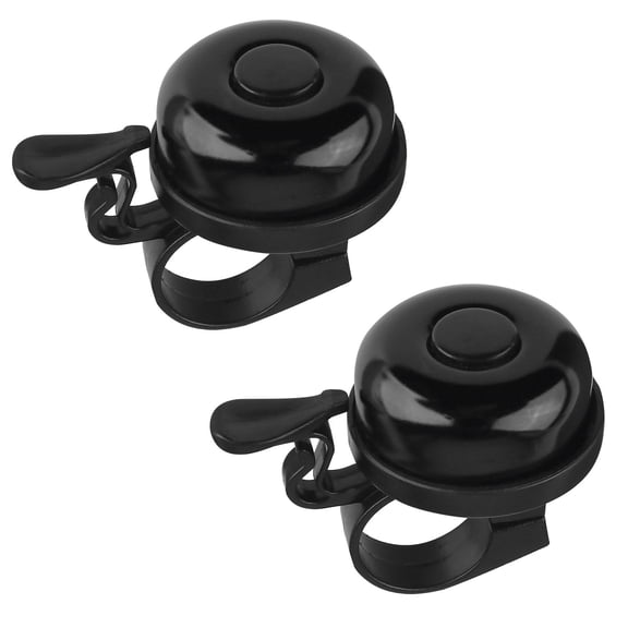 Mobestech 2Set Biker Bell Tone Black for Mountain Biking Safety Alert