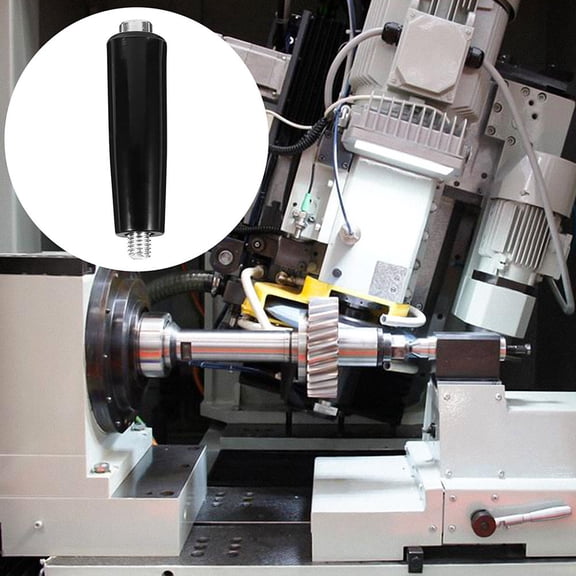 Mobestech 2pcs Black Machine Handwheel Rotating Handles for Milling Lathe and Grinding Machines with Durable Bakelite