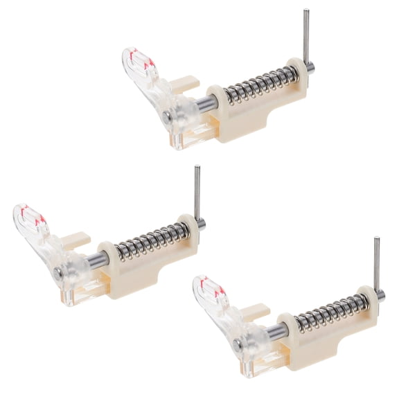 Mobestech 3 Pcs Multi Purpose Sewing Machine Feet for Quilting Crafts White Plastic