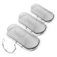 thumbnail image 1 of Mobestech 3Pcs Metal Tea Strainer for Loose Leaf Brewing with Fine Mesh for Mugs and Teapots, 1 of 7