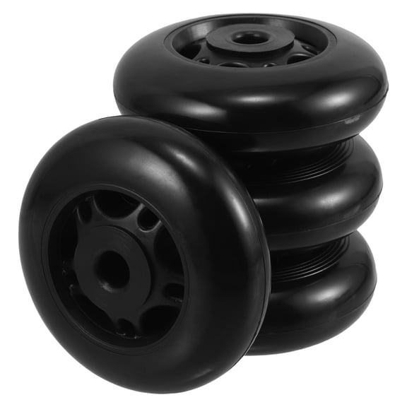 Mobestech 4Pcs Black Fitness Equipment Wheels Universal Roller Wheels for Smooth Gym Machine Movement