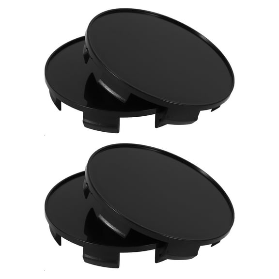 Mobestech 4Pcs Black Plastic Car Tire Hub Caps Protecting Wheel Hub from Damage and Enhancing Appearance