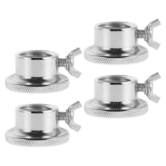 Mobestech 4Pcs Durable Stainless Steel Barbell Lock Nuts with Anti Slip Design for Safe Weight Lifting
