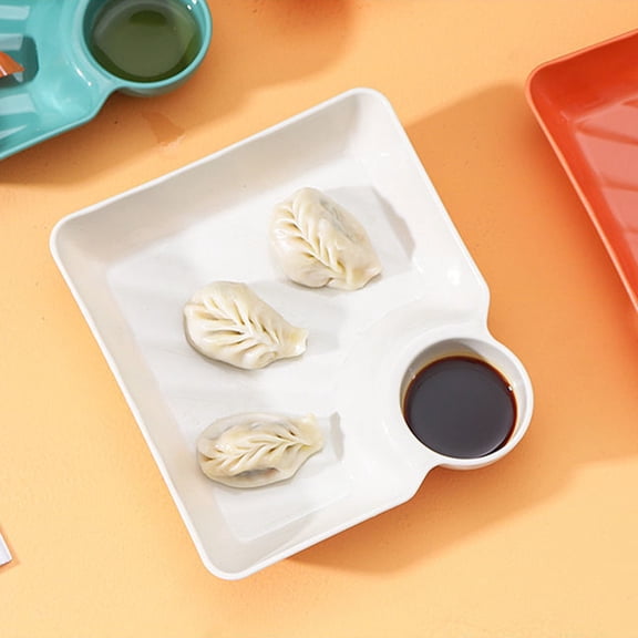 Mobestech 4Pcs White PP Platters for Serving Food and Desserts Christmas
