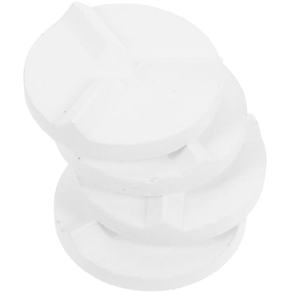Mobestech 4pcs Ceramic Pottery Kiln Mat White Aluminium Oxide for Kiln Firing Artists