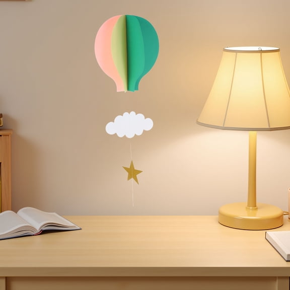 Mobestech 4pcs Hot Air Balloon Centerpieces Paper Three Dimensional Design for Party Venues Birthday Parties