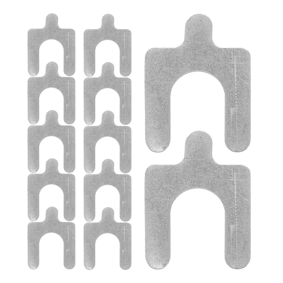 Mobestech 50Pcs Camber Adjustment Shims for Car Wheel Alignment Steel Material Plated Silver