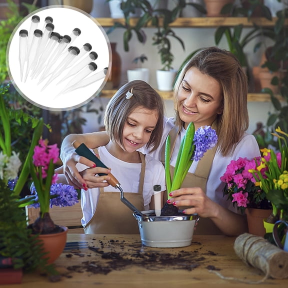 Mobestech 50Pcs Clear Flower Stem Water Tubes for Vase and Bouquet Floral Arrangement