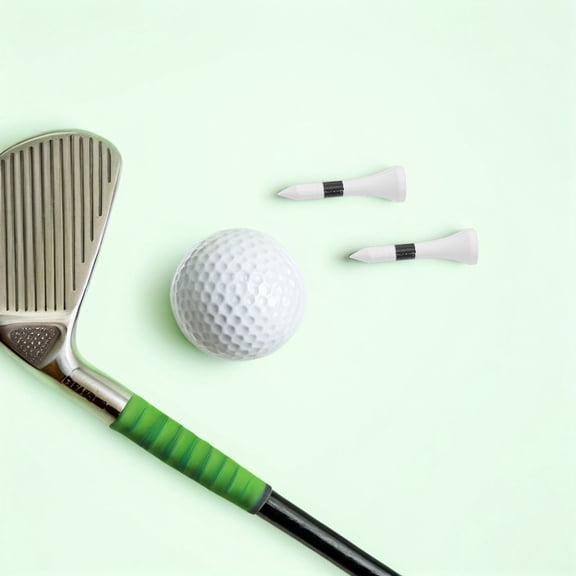 Mobestech 50Pcs Wooden Golf Tees for Accuracy Durable Maple Wood Low Friction Perfect for Driving Range