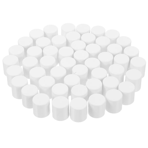 Mobestech Lamp Socket Covers White Plastic for Home Repair Anti-Drop Flat Head 50Pcs