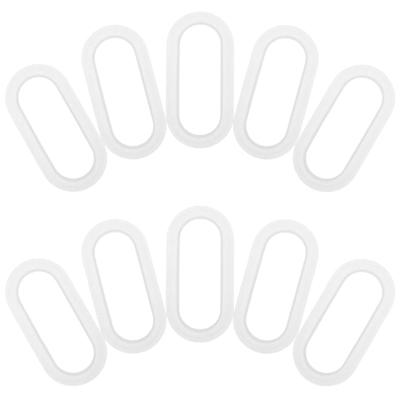 Mobestech 50Sets Corrugated Box Handles Replacement Plastic Grab Handles for Shipping and Moving White