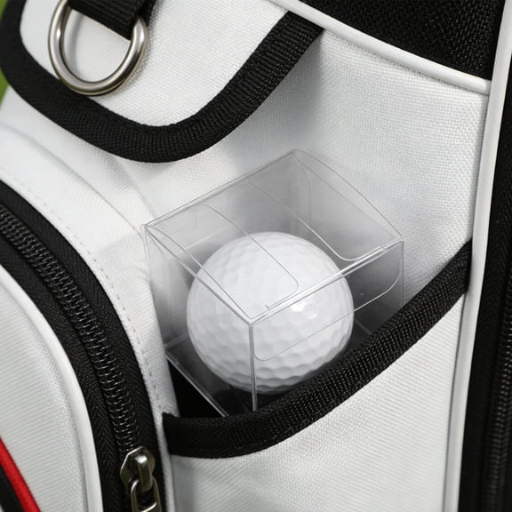 Mobestech 5Pcs Transparent Golf Ball Display Box with Multiple Compartments for Organized Storage
