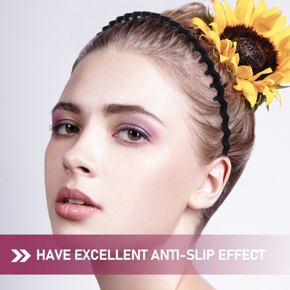 Mobestech 5Pcs Women Headbands Plastic Hair Fixing Face Washing Bands for Daily Use