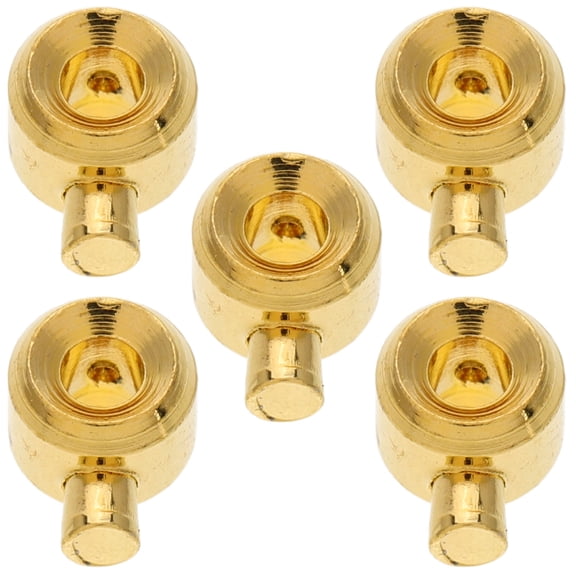 Mobestech 5pcs Copper Crimp Beads for Jewelry Making, Round Positioning Beads for Beginners and Experienced Craft Makers