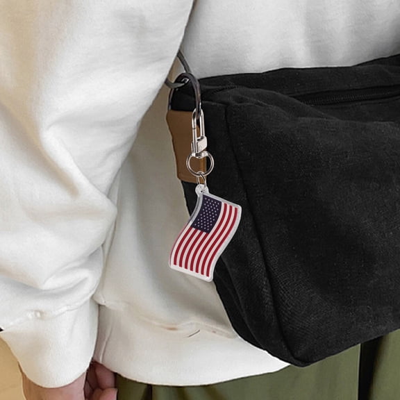 Mobestech Patriotic American Keychain Multi 6Pcs