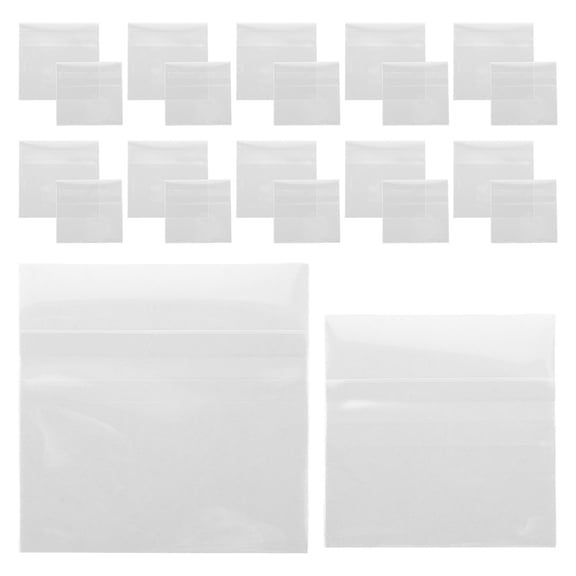 Mobestech 80Pcs Transparent Self Seal Badge Bags with Strong Adhesive for Brooches Pins and Jewelry Storage