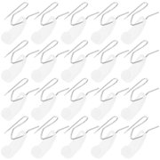 Mobestech 80 Sets Transparent Curtain Hook Plastic Curtain Track Gliders Hooks for Hotel Managers
