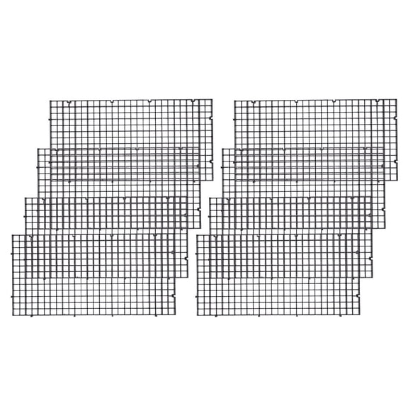 Mobestech 8Pcs Fish Segregation Board Black Plastic Net for Aquarium Fish Isolation and Separation