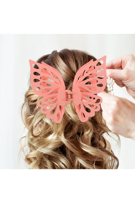 8Pcs Large Hair Clamps Butterflies Clips in Assorted Colors for Party and Everyday Wear