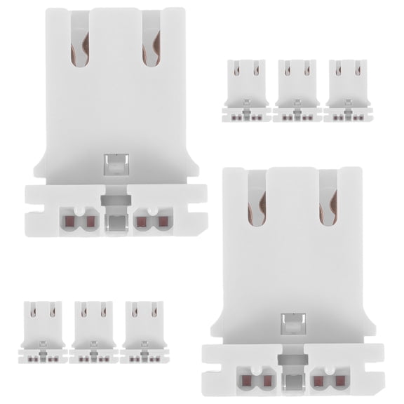 Mobestech 8Pcs Light Bulb Sockets White Flame Retardant Material for Home Use