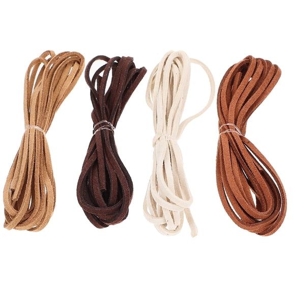 Mobestech 8 Pieces Assorted Color Soft Fabric Cord Bracelet Rope for Jewelry Making, Necklace, Keychain & Craft Projects