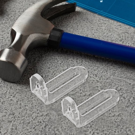 Mobestech 8Pcs Transparent Acrylic Furniture Corner Brackets Easy Install Clear Support Braces