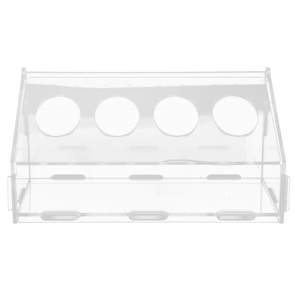 Mobestech Transparent Acrylic Pigeon Feeder Durable Lightweight Practical for Birds
