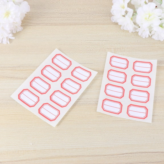Mobestech Adhesive Label Red for Marking Documents and Containers in Office Classroom Use