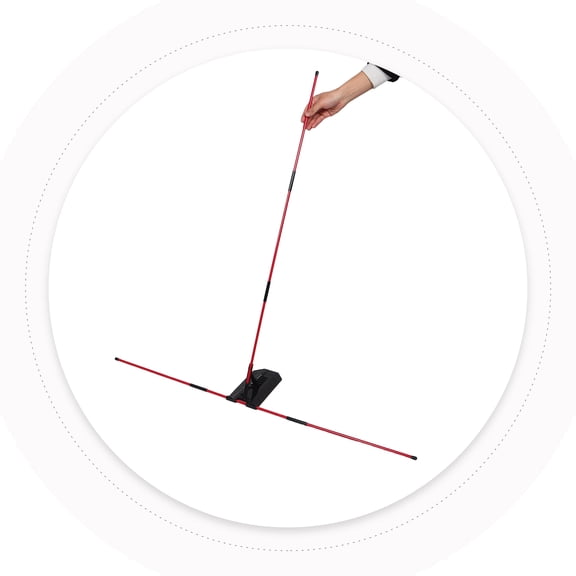 Mobestech Adjustable Golf Swing Plane Trainer with Angle Plate for Home Indoor Outdoor Use