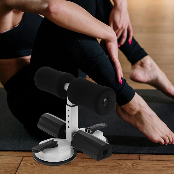Mobestech Adjustable Sit Up Bar Trainer with Floor Securing Suction Cup for Effective Crunches