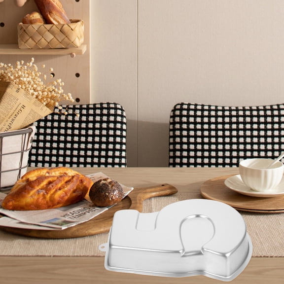 Mobestech Aluminium Cake Tin for Number Cake Baking Mould for Home Bakers 1 Set