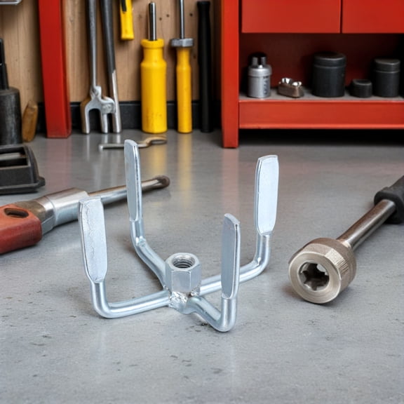 Mobestech Aluminum Alloy Concrete Mixer Paddle Attachment Plated Silver Durable with Wear Resistant Design