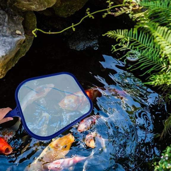 Mobestech Aquarium Mesh Fish Net with Sturdy Handle for Pond Lake and Fish Tank Use