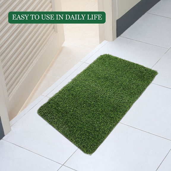 Mobestech Artificial Grass Outdoor Rug Green Door Mat Realistic Turf for Home Decor