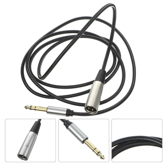 Mobestech 3 Pin Audio Cable Black for Reliable Microphone and Audio Signal Transfer