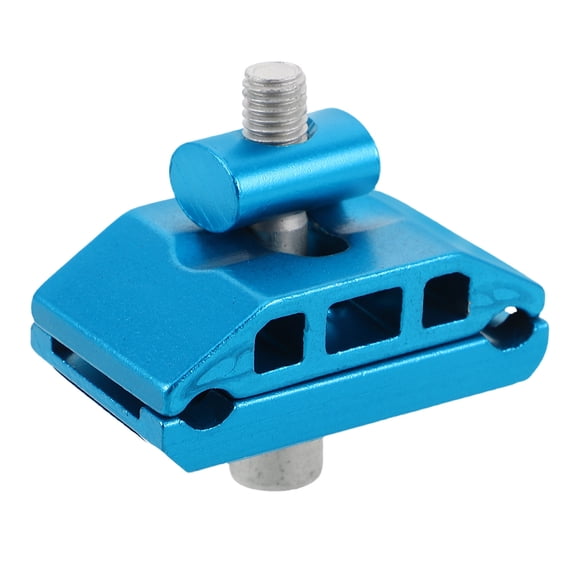 Mobestech Adjustable Saddle Clamp For Mountain Biking Secure Connection Aluminum Blue 1Pack