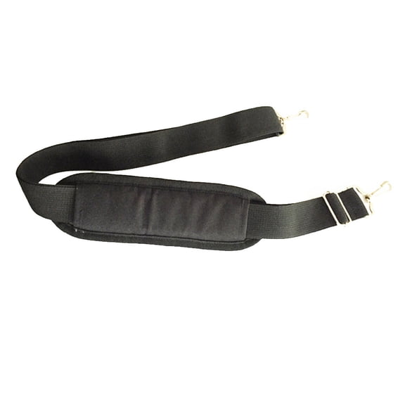 Mobestech Black Shoulder Belt Replacement for Laptop Document Bag with Sturdy Buckle and Easy Installation