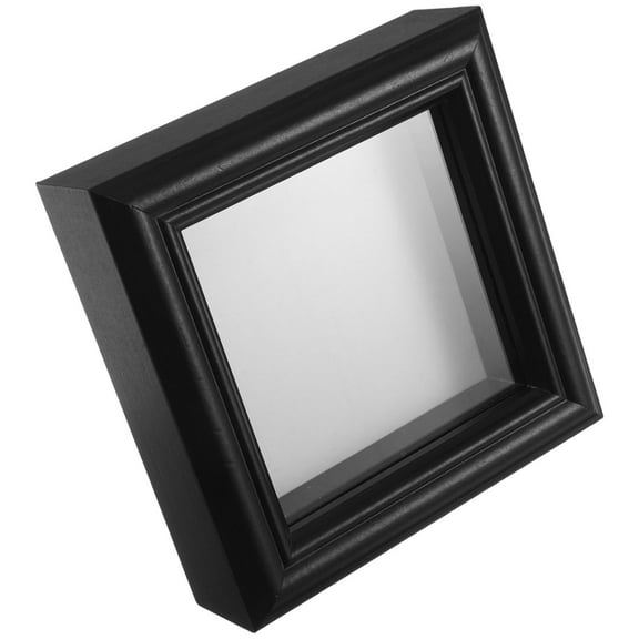 Mobestech Black Insect Display Case Artificial Wood Specimen Frame for Pictures