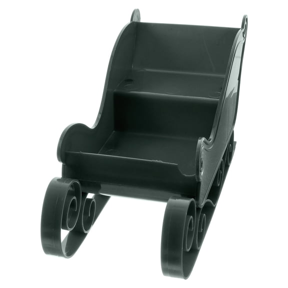 Mobestech Dark Green Christmas Sleigh Ornament for Candy Snack Storage Decor