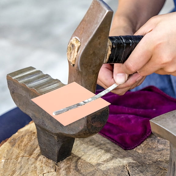 Mobestech Pink Copper Sheet Metal Plate for Jewelry and Craft Projects Durable and Practical