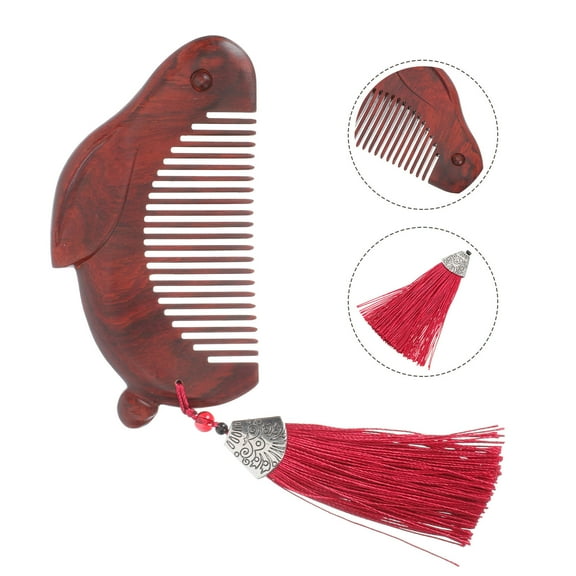 Mobestech Creative Hair Comb Wooden Hair Comb Traditional Design 1Pack