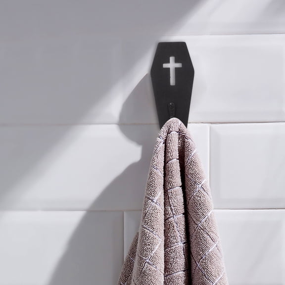 Mobestech Classic Key Hook Cross Shaped Hook Iron 1Pcs Home Decor Black
