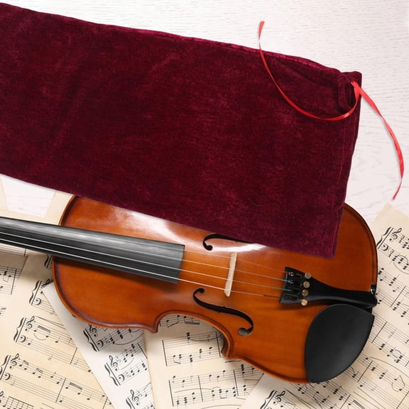 Mobestech Scratch Resistant Fabric Violin Cover Dark Red 1Pack
