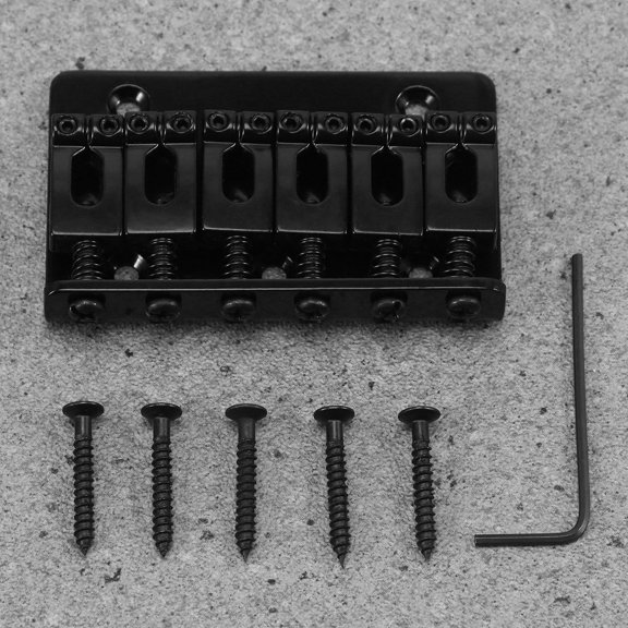Mobestech Electric Guitar Bridge Saddle with Top-loading Design for Guitarists 1 Set