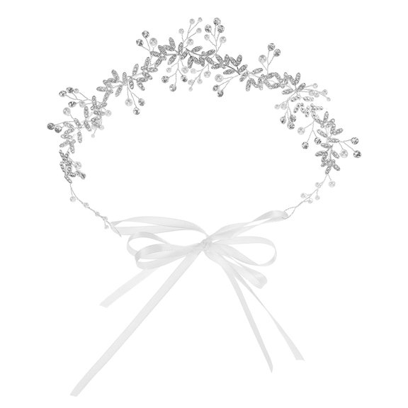 Mobestech Elegant Bridal Sash with Rhinestone Detail Perfect for Wedding Dress and Special Events