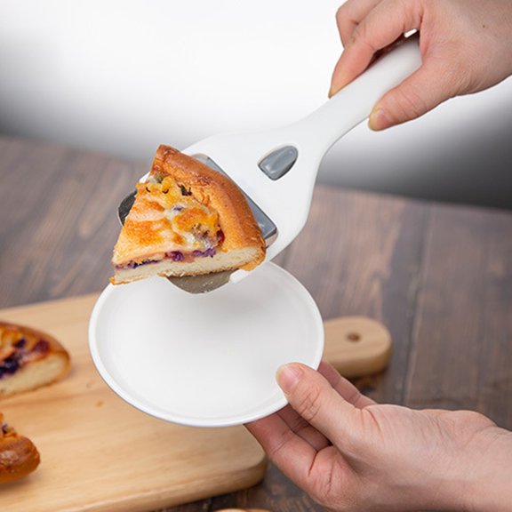 Mobestech Ergonomic Plastic Cheese Plane Tool in Grey for Quick Cheese Preparation