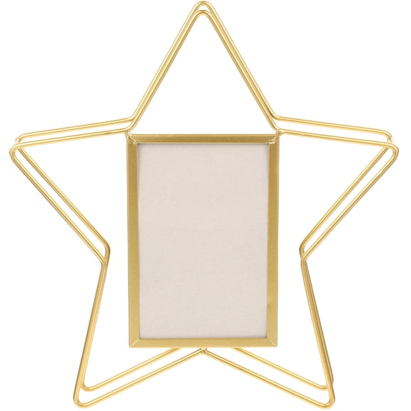 Mobestech Farmhouse Picture Frames Metal Rotating Golden 1Pack For Living Room