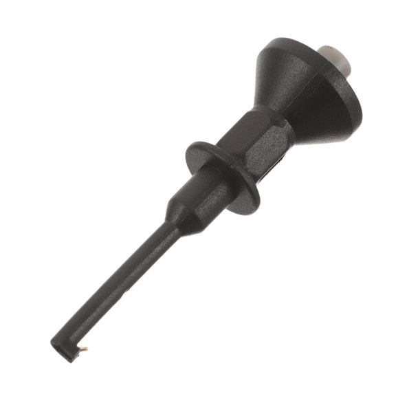Mobestech Fine Needle Multimeter Test Leads Black with Spring Loaded Hook Clips for Detailed Electronic Testing