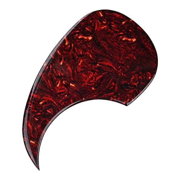 Mobestech Folk Guitar Pickguard for Acoustic Use PVC Dark Red Professional 1Pcs